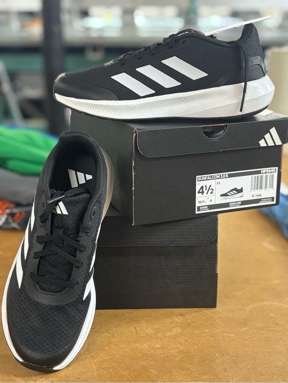 adidas Black & White Running Sneakers